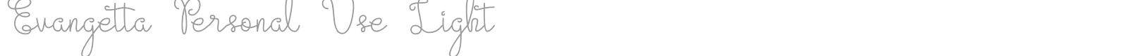 Evangetta font preview